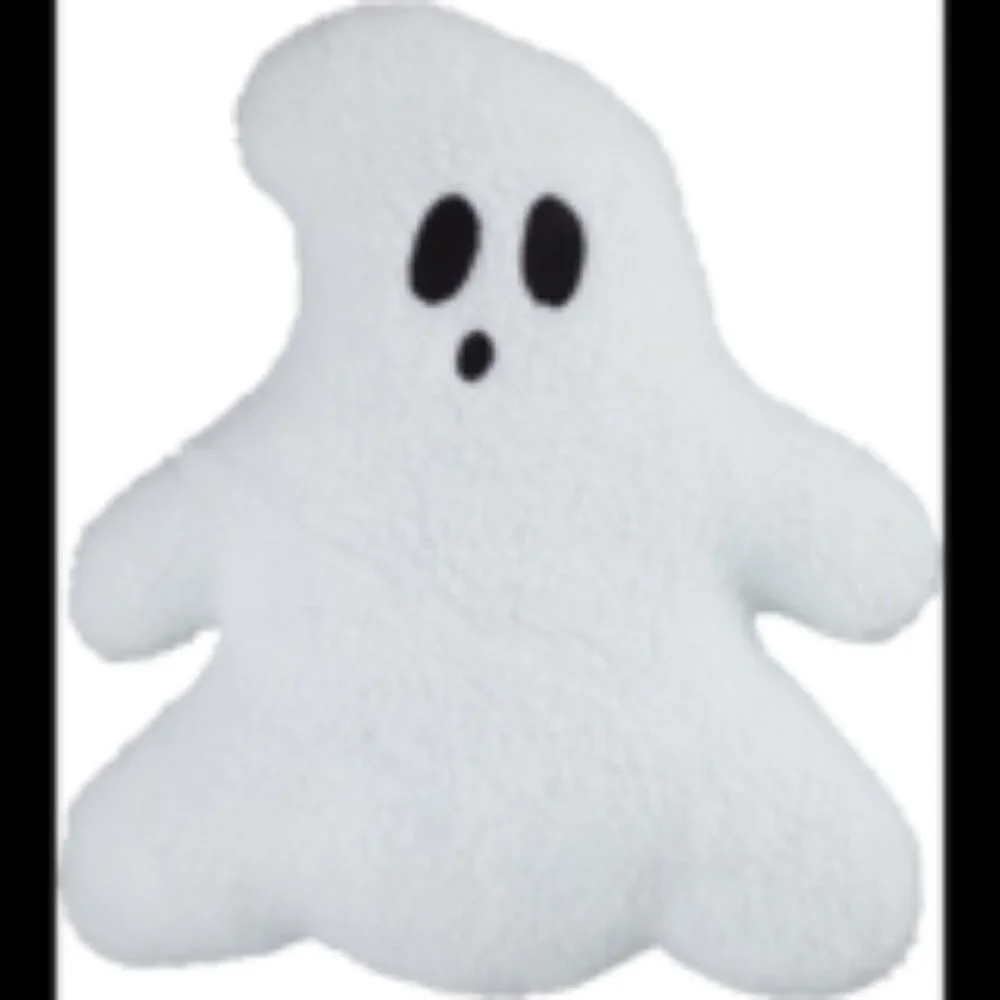Spooky Village Halloween Characters Flannel Throw Blanket & Ghost Pillow